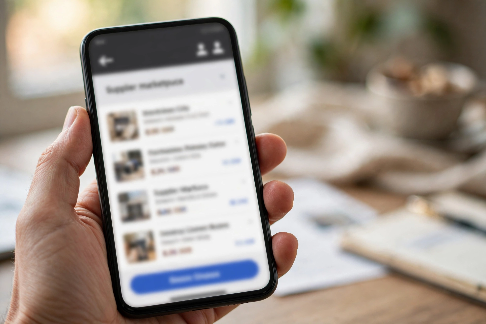 Aplikasi pemasok di ponsel dengan daftar produk, cara memilih pemasok dropshipping
