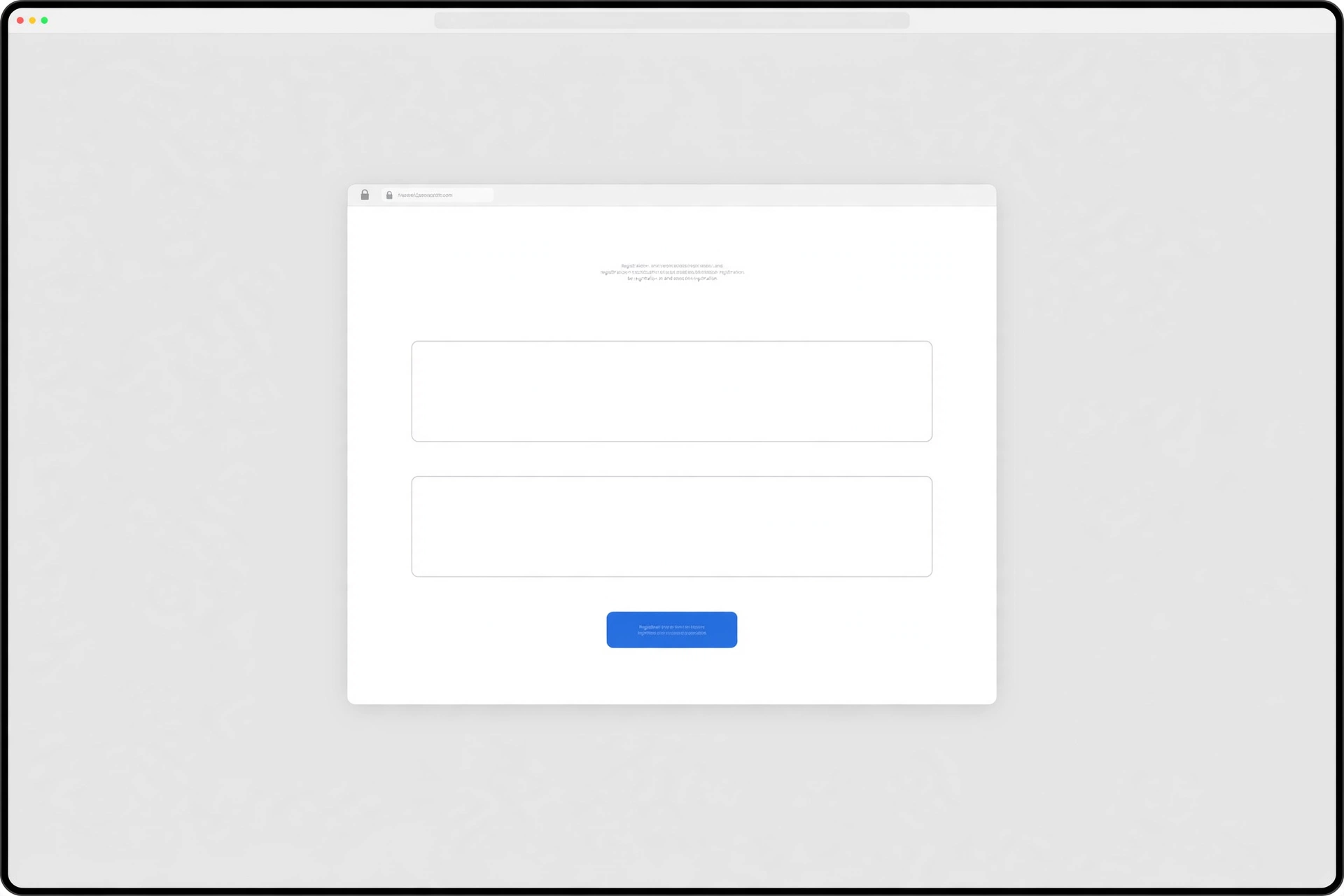 Formulir pengisian data di halaman website untuk mengumpulkan leads