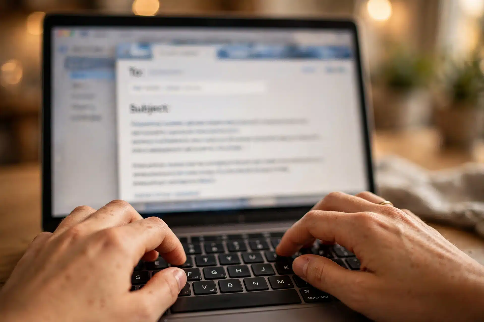 Menulis email kampanye di laptop, langkah memulai email marketing untuk bisnis